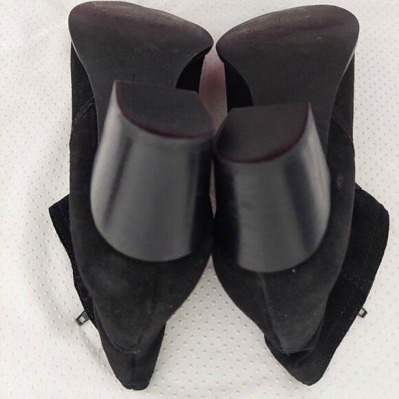 Seychelles Women's Western Chic Black Suede Point Toe Ankle Boots Bootie Size 7 - Picture 8 of 9